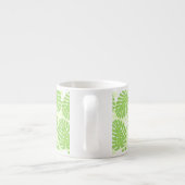 Tasse Expresso Feuilles De Plante Tropical - Monstera Motif (Dos)