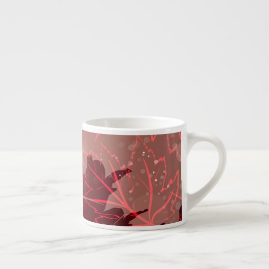 Tasse Expresso Feuilles Dorées 1 (Droite)