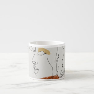 Tasse Expresso Feuilles tropicaux, Design Motif sans couture.