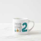 Tasse Expresso Fier maman de deux (Droite)