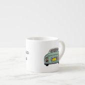 Tasse Expresso Figarations Name Emerald Green Figaro Car (Devant droit)