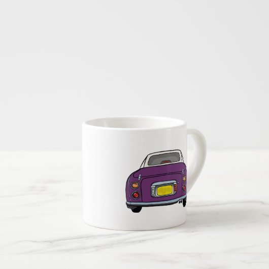 Tasse Expresso Figarines Nom Purple Figaro Car Espresso Cup (Devant droit)