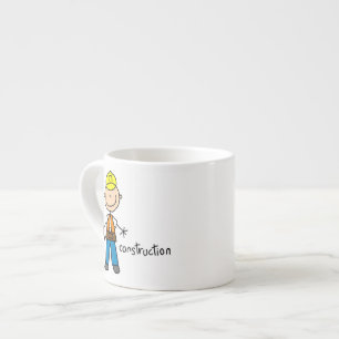 Tasse Expresso Figure de stylet de construction