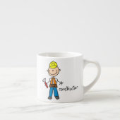Tasse Expresso Figure de stylet de construction (Droite)