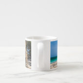 Tasse Expresso Filets de pêche séchant sur la plage (Dos)