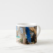 Tasse Expresso Filets de pêche séchant sur la plage (Devant droit)