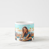 Tasse Expresso Fille avec pause café (Devant)