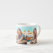Tasse Expresso Fille avec pause café (Devant droit)