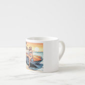 Tasse Expresso Fille avec voiture de sport (Devant droit)
