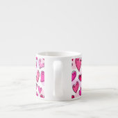 Tasse Expresso Fille Coeurs Roses Cute Romantic Valentines Day (Dos)