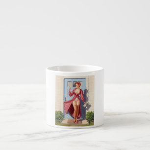 Tasse Expresso Fille de charme du journal du matin