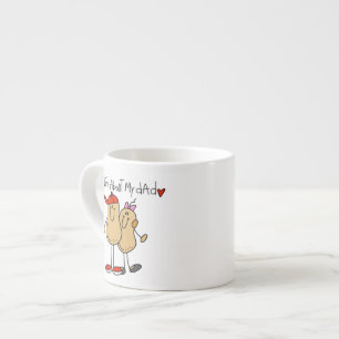 Tasse Expresso Fille - écrous au sujet de mon T-shirts et cadeau