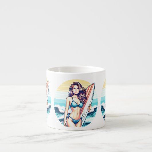Tasse Expresso Fille Sport & Surf (Devant)