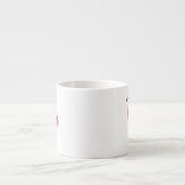 Tasse Expresso Flamant Rose de Style Cartoon (Devant)