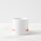 Tasse Expresso Flamant rose drôle (Devant)