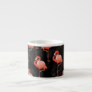 Tasse Expresso Flamants roses Oiseaux : Textile Vintage