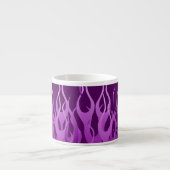Tasse Expresso Flammes de course violet (Devant)