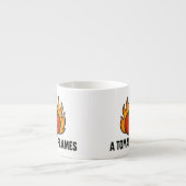 Tasse Expresso flammes de tomate (Devant)