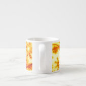 Tasse Expresso Flèches de Noël dorées (Dos)