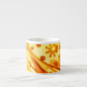 Tasse Expresso Flèches de Noël dorées (Devant)