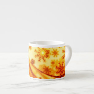 Tasse Expresso Flèches de Noël dorées
