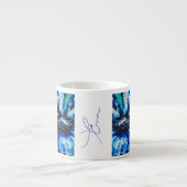 Tasse Expresso Fleur bleue (Devant)