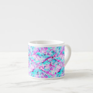 Tasse Expresso Fleur brisée Un design lumineux coloré