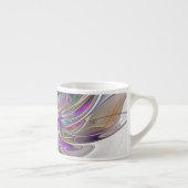 Tasse Expresso Fleur d'art Abstrait, énergique et coloré (Droite)
