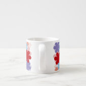 Tasse Expresso Fleur d'Art numérique colorée (Dos)