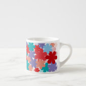 Tasse Expresso Fleur d'Art numérique colorée (Droite)