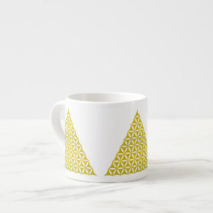 Tasse Expresso Fleur de la vie / Blume des Lebens - or pyramide