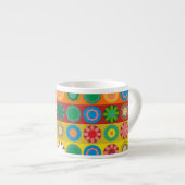 Tasse Expresso Fleur de pouvoir en rangées (Devant droit)