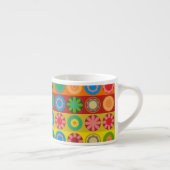 Tasse Expresso Fleur de pouvoir en rangées (Droite)