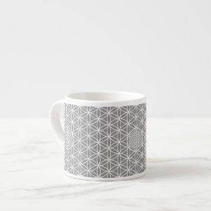 Tasse Expresso Fleur de vie - blanc clair sans soudure + votre do