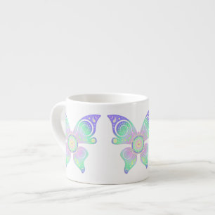 Tasse Expresso Fleur de vie / Blume des Lebens - papillon