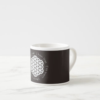 Tasse Expresso Fleur de vie Ho'oponopono Boug de spécialité