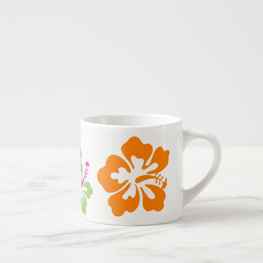 Tasse Expresso Fleur hawaïenne (Droite)
