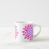 Tasse Expresso Fleur Hippie rose Rétro Moderne (Droite)