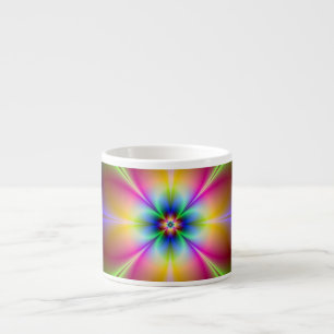 Tasse Expresso Fleur néon