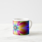Tasse Expresso Fleur néon (Devant droit)
