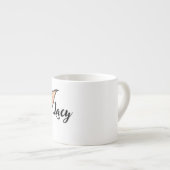 Tasse Expresso Fleur rose rose (Devant droit)