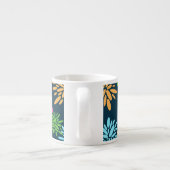 Tasse Expresso Fleurs Abstraites colorées Fleurs de feux d'artifi (Dos)