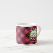 Tasse Expresso Fleurs blanches et roses (Devant droit)