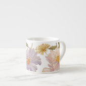Tasse Expresso Fleurs Brodées (Devant droit)