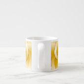 Tasse Expresso Fleurs Chrome - Gold Espresso Cup (Dos)