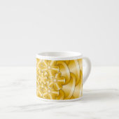 Tasse Expresso Fleurs Chrome - Gold Espresso Cup (Devant droit)