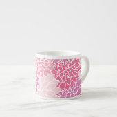 Tasse Expresso Fleurs Dahlia, Motif De Fleurs, Dahlia Rose (Devant droit)