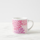 Tasse Expresso Fleurs Dahlia, Motif De Fleurs, Dahlia Rose (Droite)