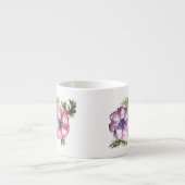 Tasse Expresso Fleurs d'aquarelle (Devant)