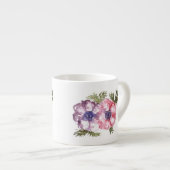 Tasse Expresso Fleurs d'aquarelle (Devant droit)